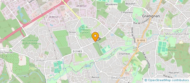localisation de l'entreprise VALORIS IMMO à GRADIGNAN