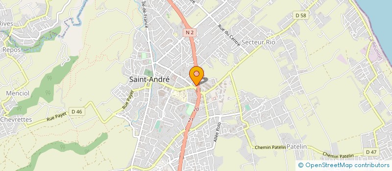 localisation de l'entreprise VALORIS SARL à SAINT-ANDRE