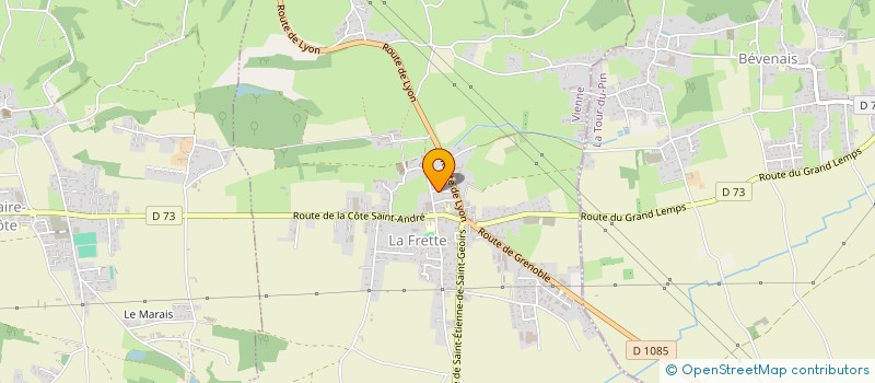 localisation de l'entreprise VALORISART  LA FRETTE