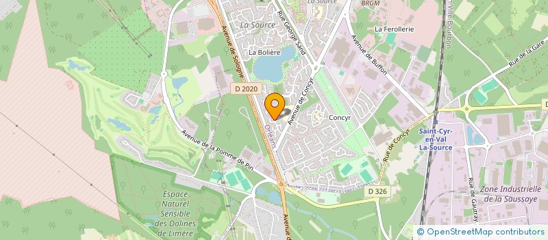 localisation de l'entreprise VALORISATION DE L'ECOLOGIE ET DU DEVELOPPEMENT DURABLE à ORLEANS