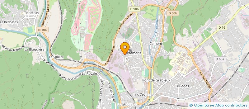 localisation de l'entreprise VALORISATION DES DECHETS INDUSTRIELS à ALES
