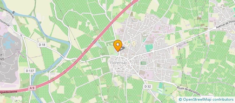 localisation de l'entreprise VALORISATION DES JEUNES MUSICIENS FLORENSACOIS  FLORENSAC