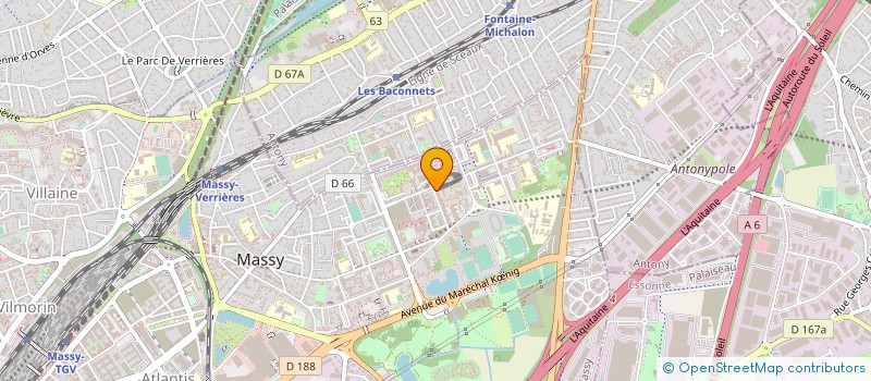 localisation de l'entreprise VALORISATION EXPLOITATION DES EAUX à MASSY
