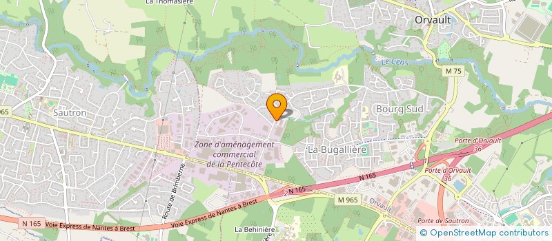 localisation de l'entreprise VALORISECO à ORVAULT