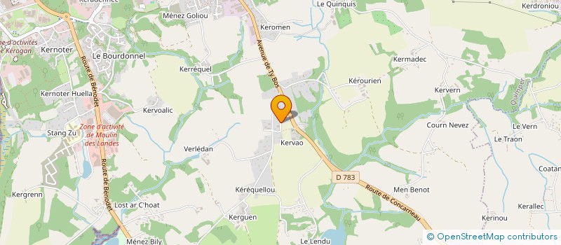 localisation de l'entreprise VALORISER LES PATRIMOINES MILITAIRES RECHERCHES ET APPLICATIONS à QUIMPER