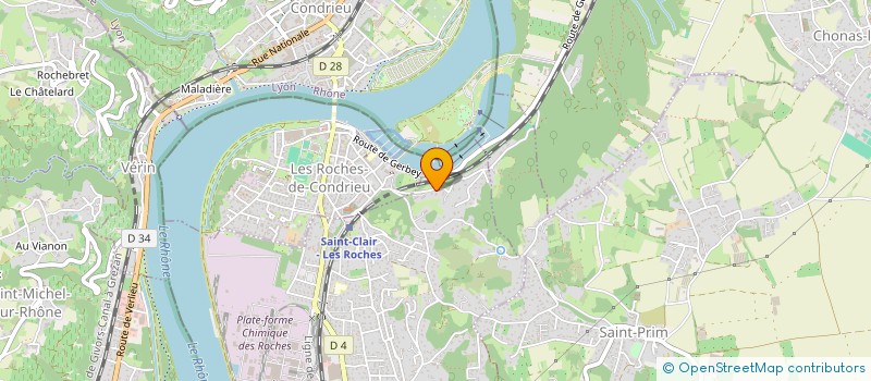 localisation de l'entreprise VALORNA  SAINT-CLAIR-DU-RHONE