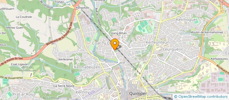 localisation de l'entreprise VALORO à QUIMPER