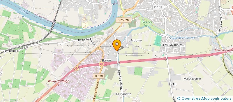 localisation de l'entreprise VALORSOL ENVIRONNEMENT à BOURG-DE-PEAGE