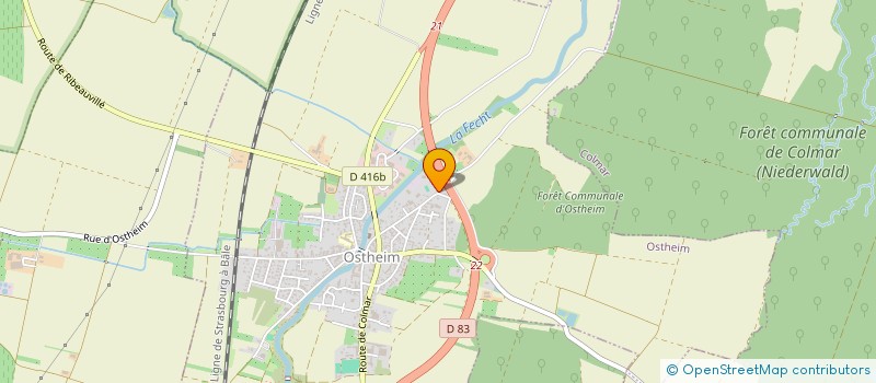 localisation de l'entreprise VALORSPHERE à OSTHEIM