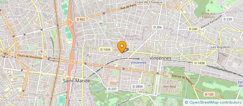 localisation de l'entreprise VALORYL à VINCENNES