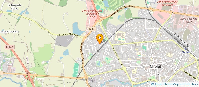 localisation de l'entreprise VALORYS à CHOLET