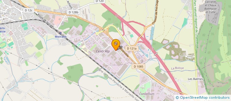 localisation de l'entreprise VALORYS à MOIRANS