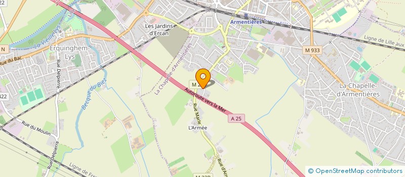 localisation de l'entreprise VALOSC  LA CHAPELLE-D'ARMENTIERES