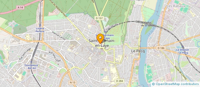localisation de l'entreprise VALOSEINE à SAINT-GERMAIN-EN-LAYE