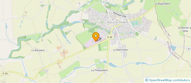 localisation de l'entreprise VALOT TRAVAUX PUBLICS à NIEUL-LE-DOLENT