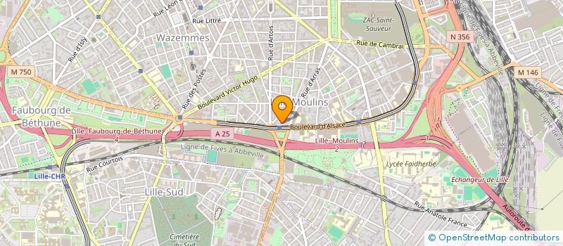localisation de l'entreprise VALOTEL à LILLE