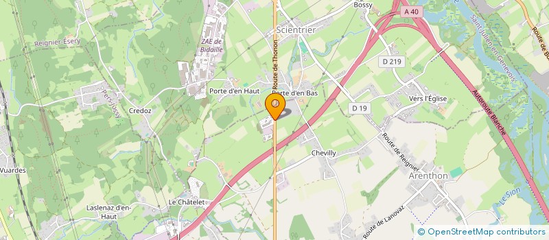 localisation de l'entreprise VALOTERRA  ARENTHON