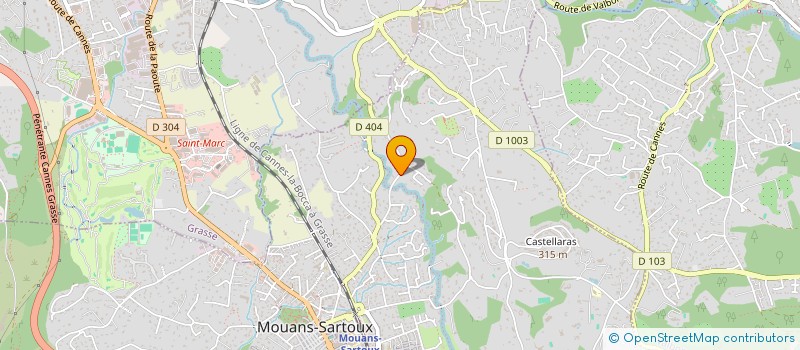 localisation de l'entreprise VALOU à MOUANS-SARTOUX