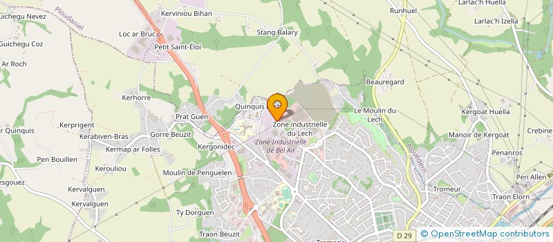 localisation de l'entreprise VALOUEST 3R à LANDERNEAU