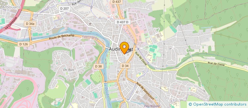 localisation de l'entreprise VALPALOU  AUDINCOURT