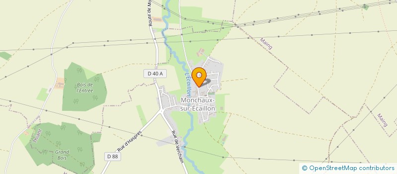 localisation de l'entreprise VALPARCO à MONCHAUX-SUR-ECAILLON