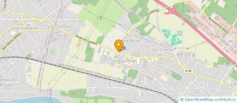 localisation de l'entreprise VALPARISIS AUTOMOBILES  HERBLAY-SUR-SEINE