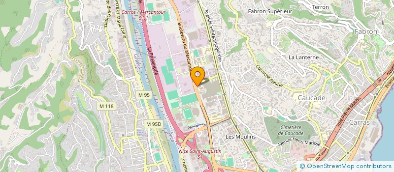 localisation de l'entreprise VALPART à NICE