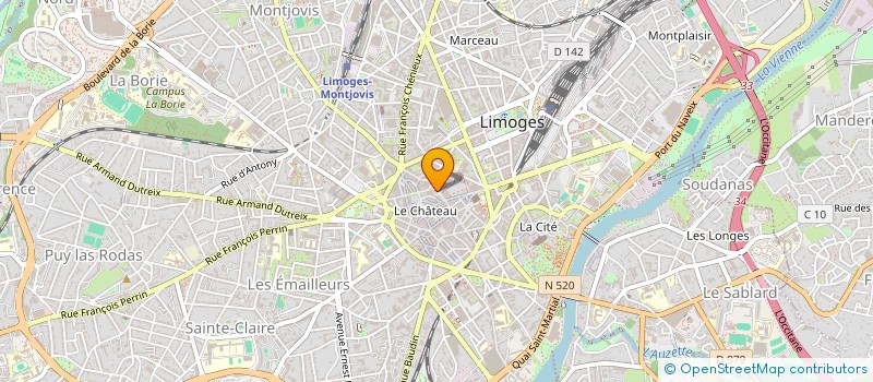 localisation de l'entreprise VALPAS à LIMOGES