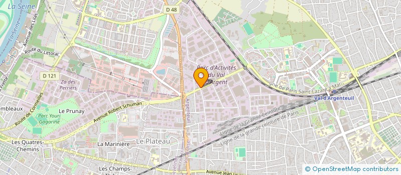localisation de l'entreprise VALPASC à ARGENTEUIL