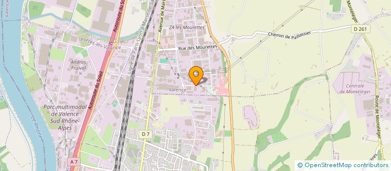 localisation de l'entreprise VALPEK  VALENCE