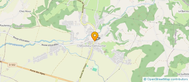 localisation de l'entreprise VALPHY  MOIDIEU-DETOURBE