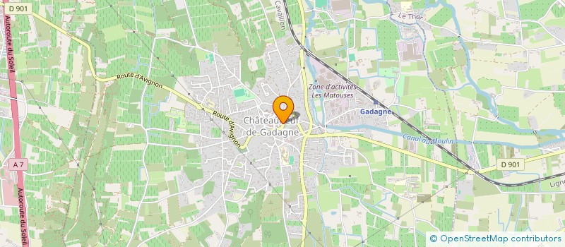 localisation de l'entreprise VALPIERRE  CHATEAUNEUF-DE-GADAGNE