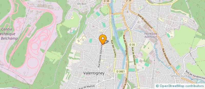 localisation de l'entreprise VALPRO25  VALENTIGNEY