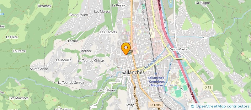 localisation de l'entreprise VALPROM  SALLANCHES