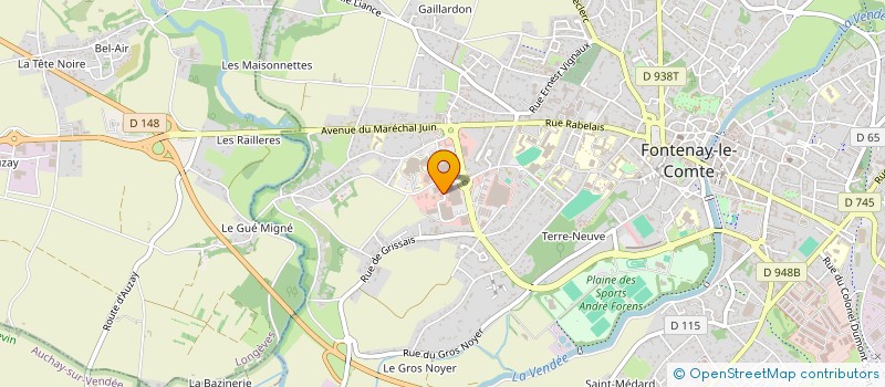 localisation de l'entreprise VALPYGAB à FONTENAY-LE-COMTE
