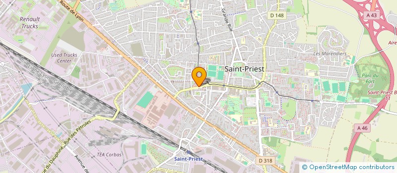 localisation de l'entreprise VALREG  ST PRIEST