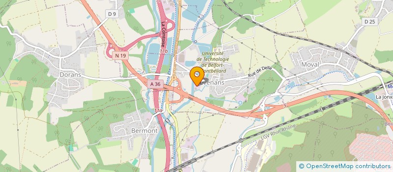 localisation de l'entreprise VALRES  DANJOUTIN