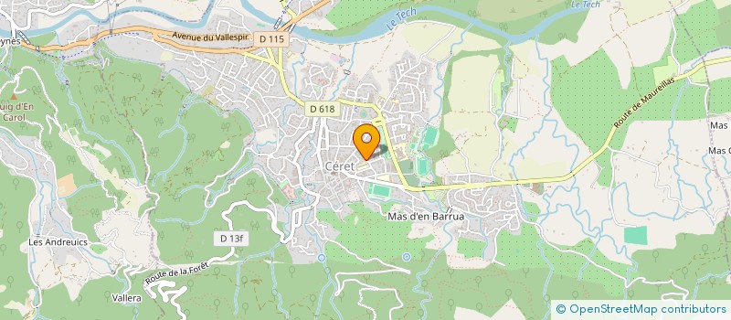 localisation de l'entreprise VALRESPIR LOISIRS à CERET