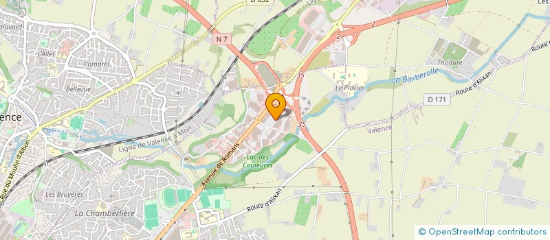 localisation de l'entreprise VALREST à VALENCE