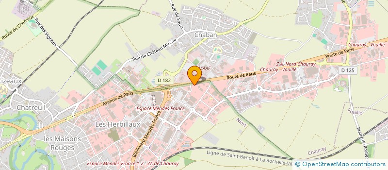 localisation de l'entreprise VALREST'Q  NIORT