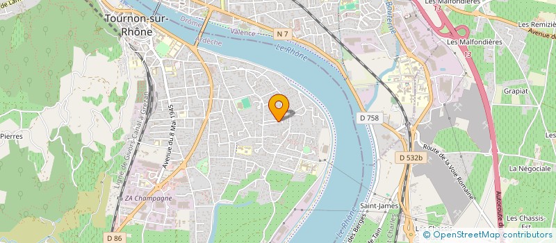 localisation de l'entreprise VALRHONE à VALENCE