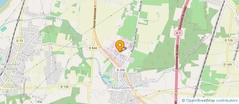 localisation de l'entreprise VALRHONE PEINTURE à CHATEAUNEUF-DU-RHONE