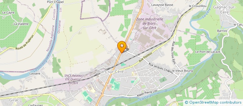 localisation de l'entreprise VALRIVIERE  BIARS-SUR-CERE