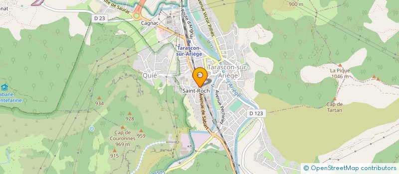 localisation de l'entreprise VALRO à TARASCON-SUR-ARIEGE