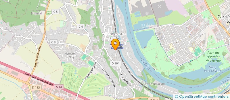 localisation de l'entreprise VALRO46  VILLENNES-SUR-SEINE