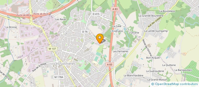 localisation de l'entreprise VALROCHE à LES SORINIERES