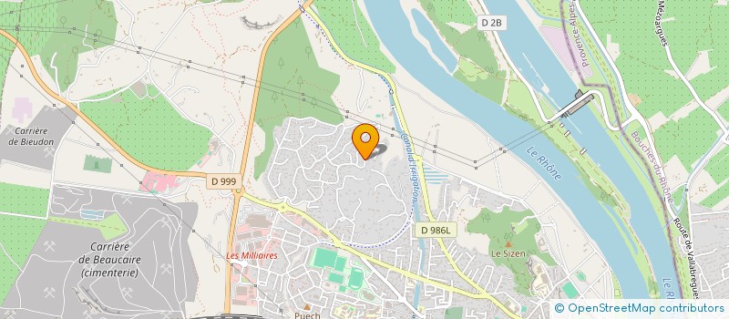 localisation de l'entreprise VALRON  BEAUCAIRE