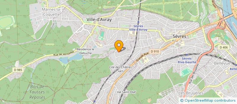 localisation de l'entreprise VALROSE à SEVRES
