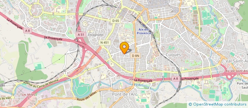localisation de l'entreprise VALROSE à AIX EN PROVENCE