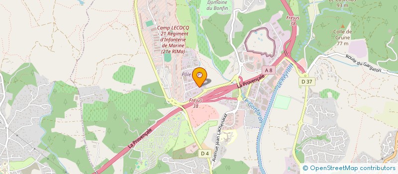 localisation de l'entreprise VALROSE à FREJUS